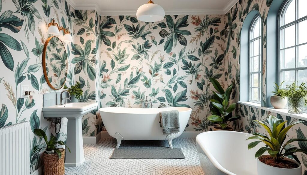 Bathroom wallpaper trends