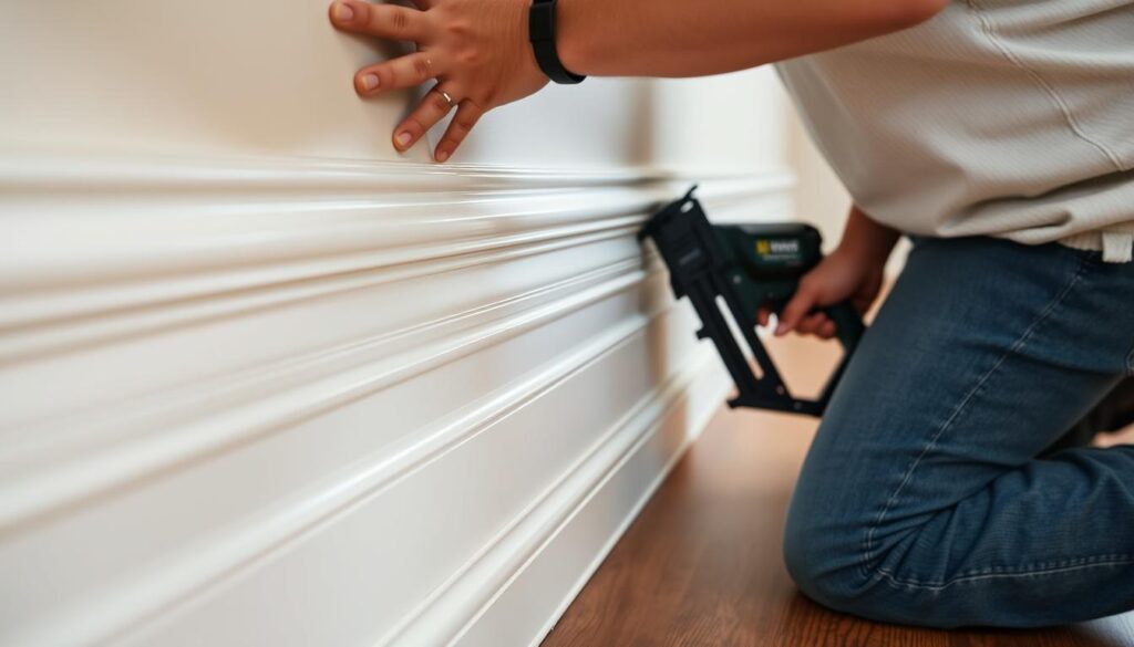 installing shoe molding