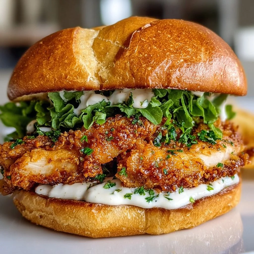 Cajun Crispy Chicken Sandwich with Garlic Aioli: Irresistibly Juicy!
