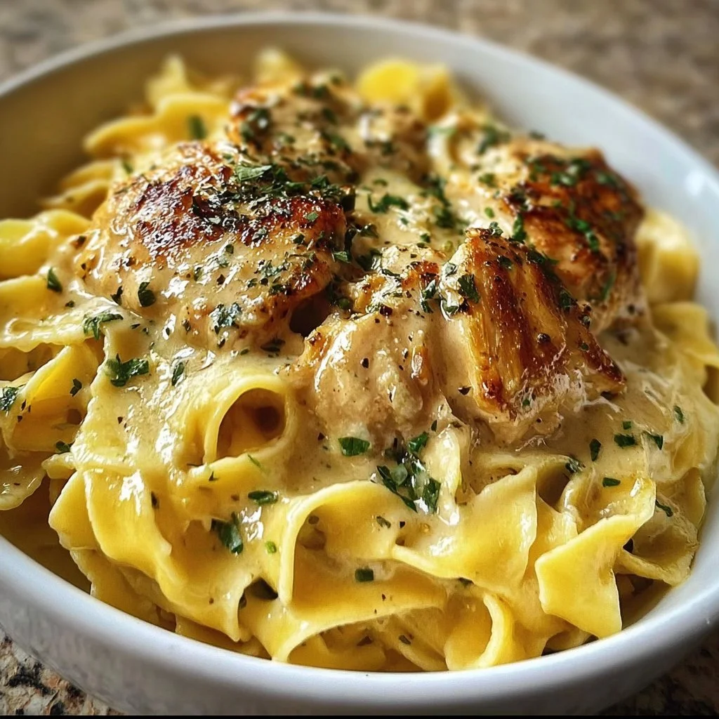 Chicken with Buttered Noodles Recipe