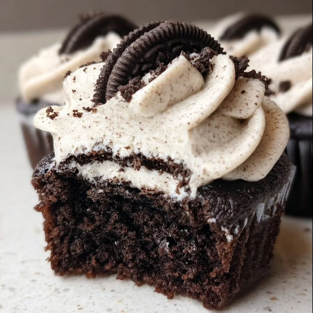 Chocolate Oreo Cupcakes