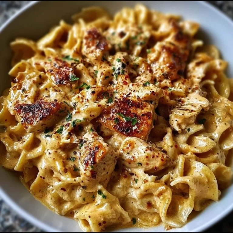 Creamy cowboy butter chicken pasta served in a bowl, perfect for cozy evenings.