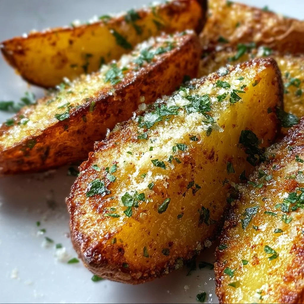 Garlic Parmesan Potato Wedges