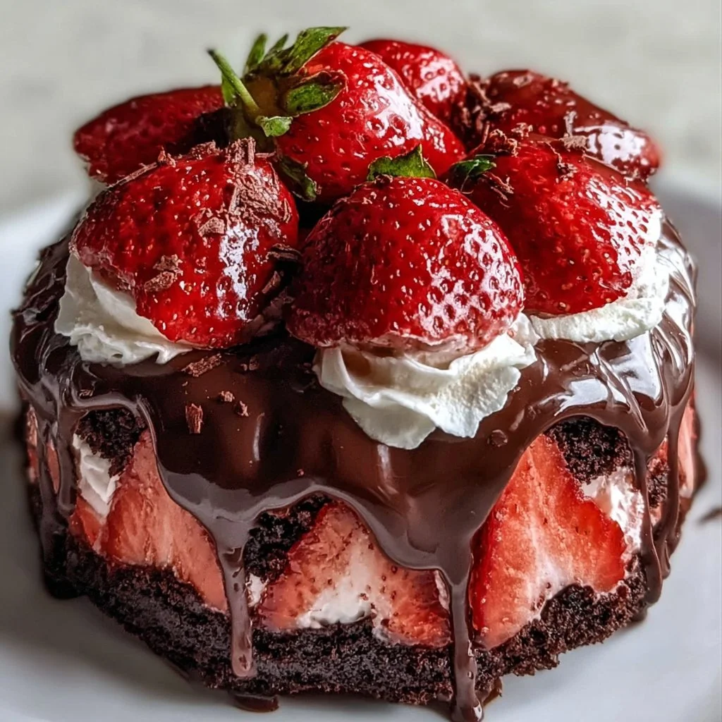 Indulgent Strawberry Chocolate Shell Cake That Wows Every Time