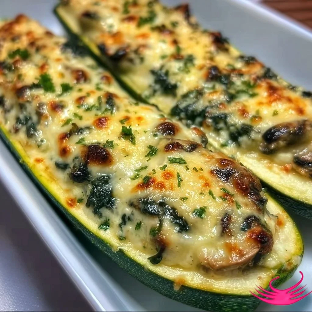 Low-Carb Ricotta-Stuffed Zucchini Boats