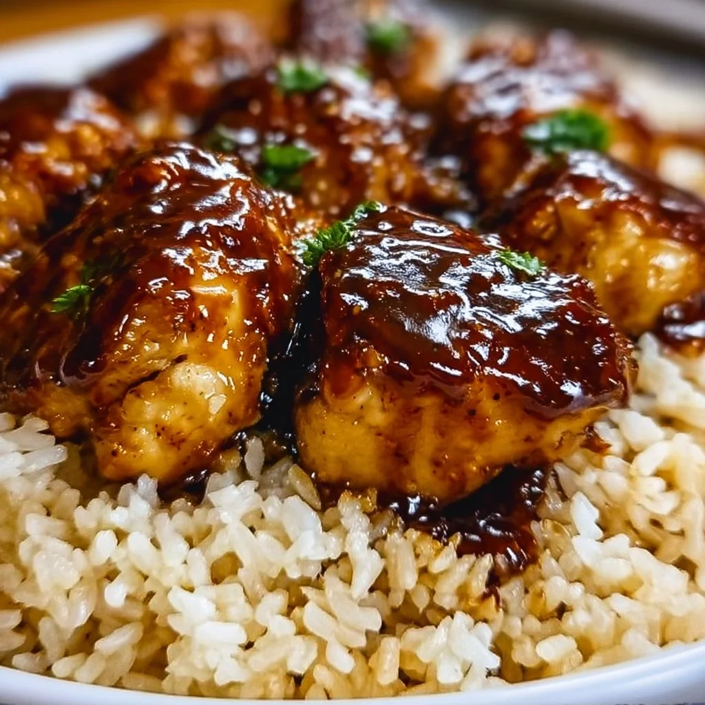 One-Pan Honey BBQ Chicken & Rice - A Quick Delight!