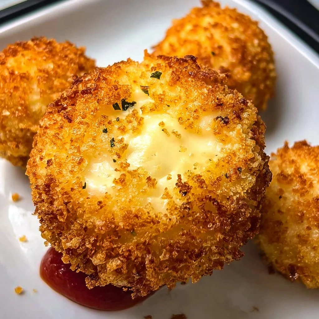 Crispy Air Fried Babybel Cheese ready to enjoy as a tasty snack.