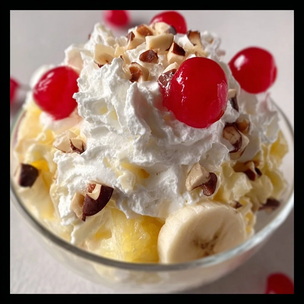 Banana Split Fluff Salad