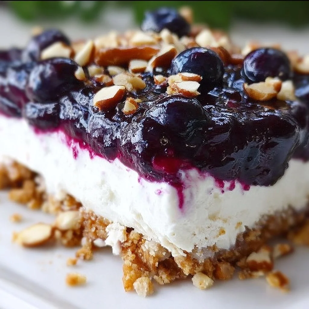 Blueberry Pretzel Salad