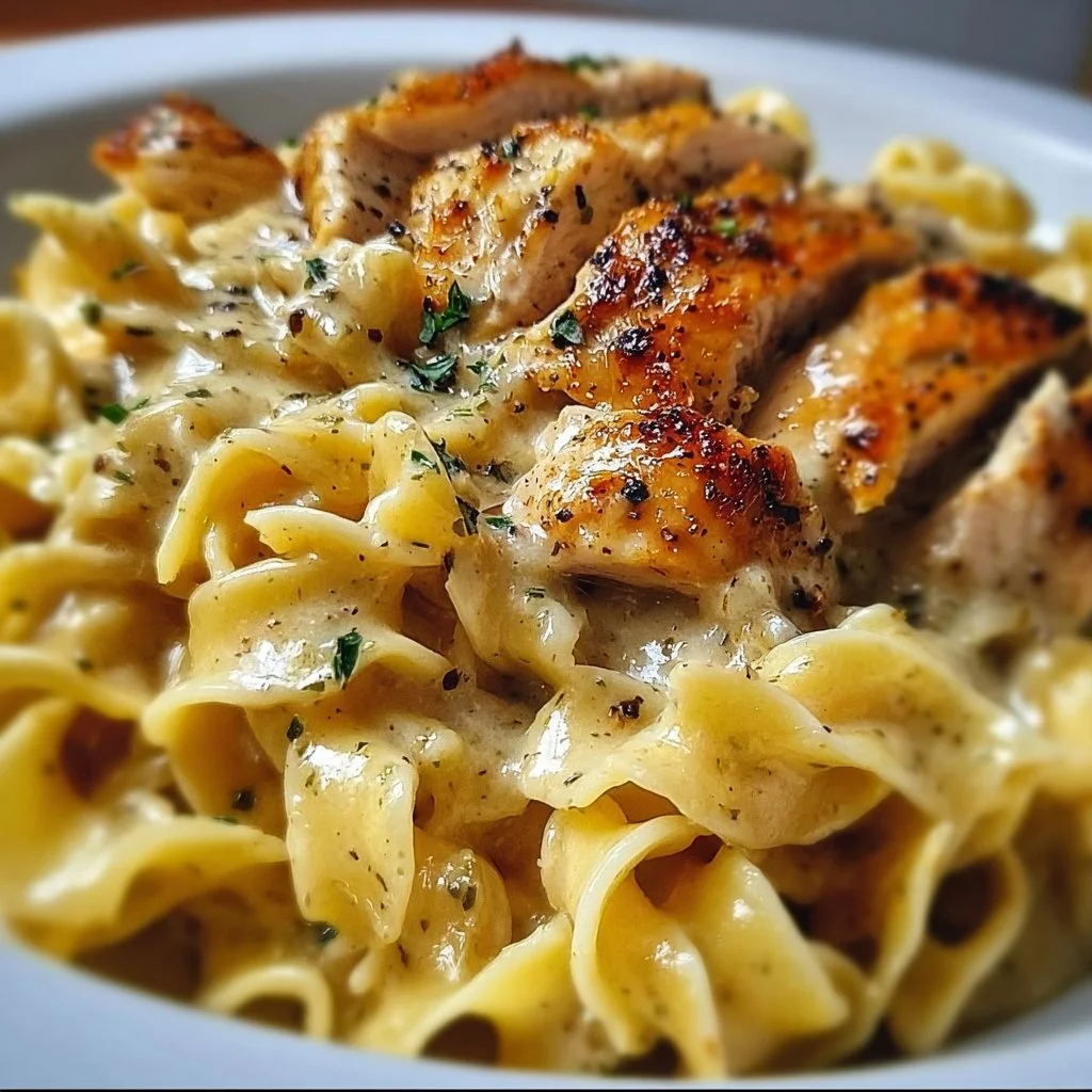 Chicken with Buttered Noodles Recipe
