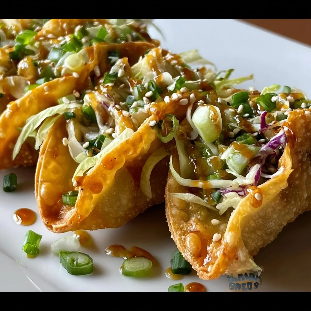 Chicken Wonton Tacos