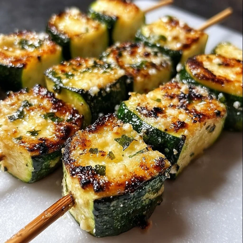 Garlic Butter Zucchini Skewers