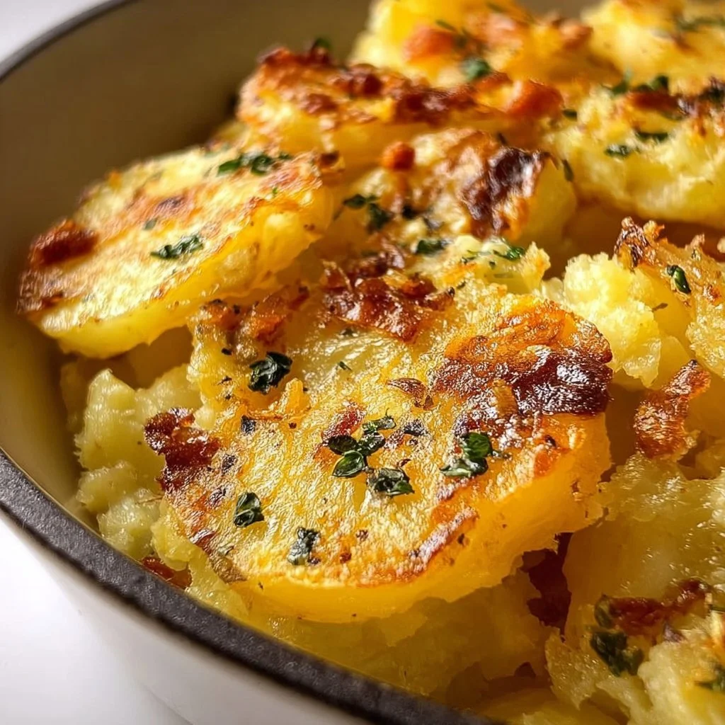 Golden Irish Pan Haggerty Potatoes