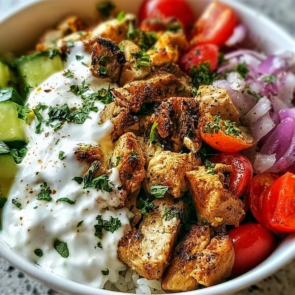 Greek Chicken Gyro Bowl