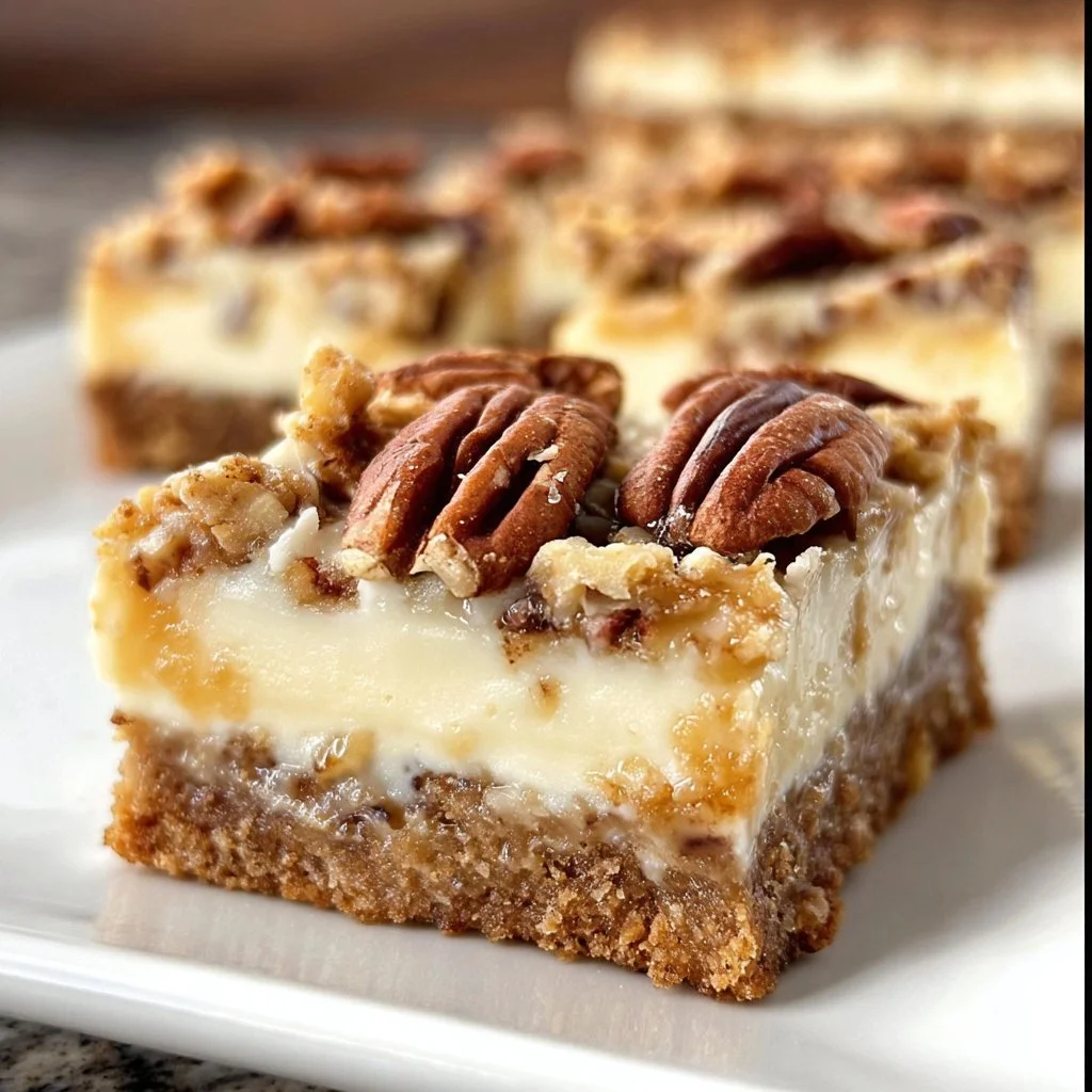 Heavenly Pecan Pie Cheesecake Bars