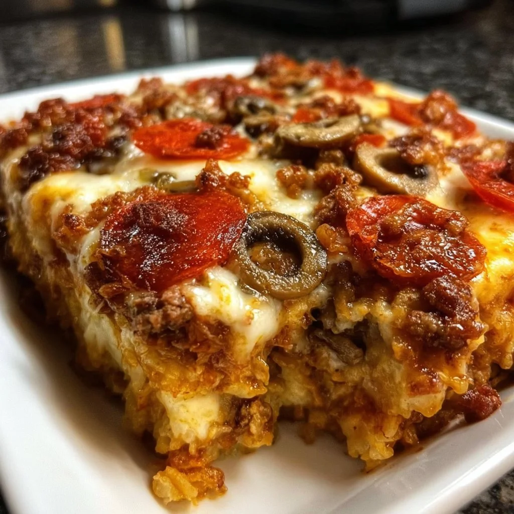 Keto Pizza Casserole