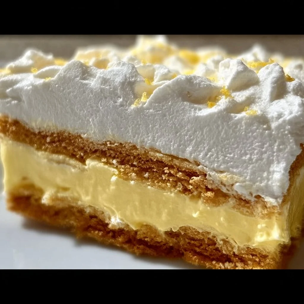 No-Bake Lemon Eclair Cake