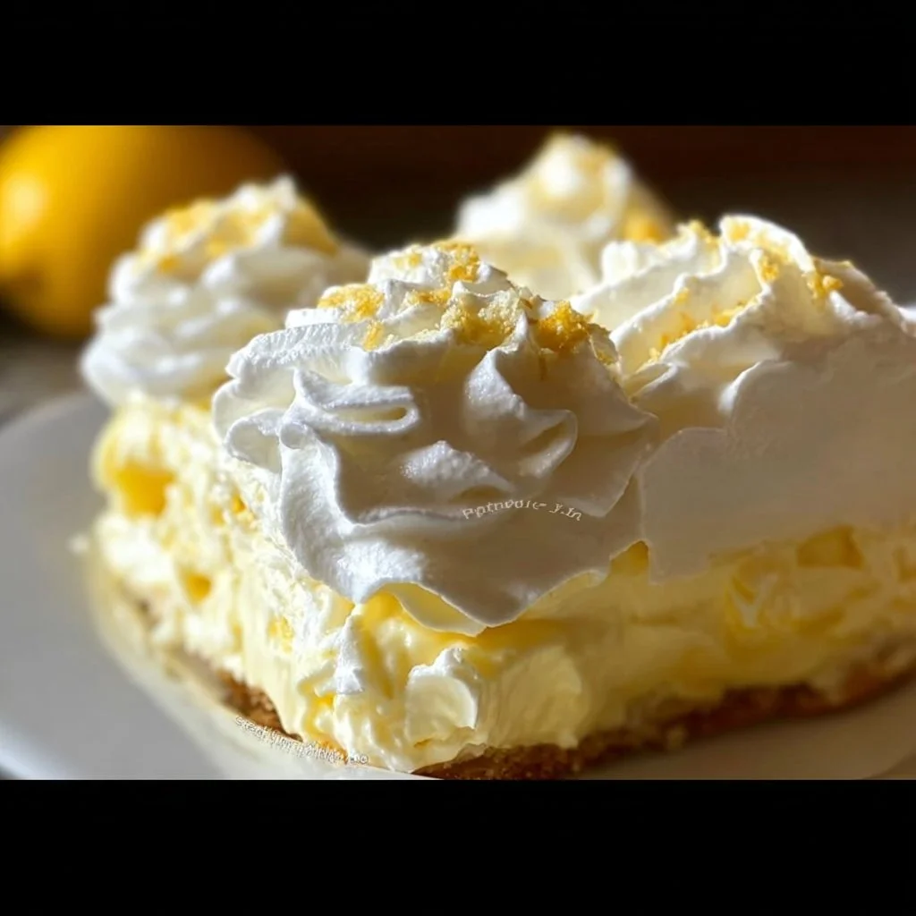 No-Bake Lemon Eclair Cake Recipe