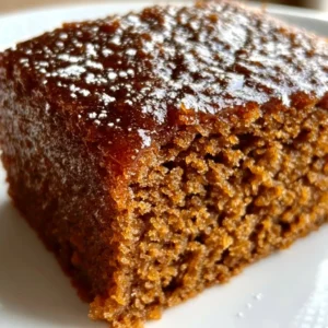 Quick and easy gingerbread cake with spices and frosting.