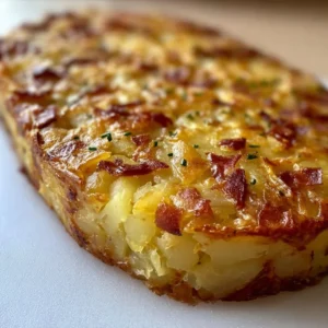 Savory German potato cake, a comforting twist on classic potato dishes
