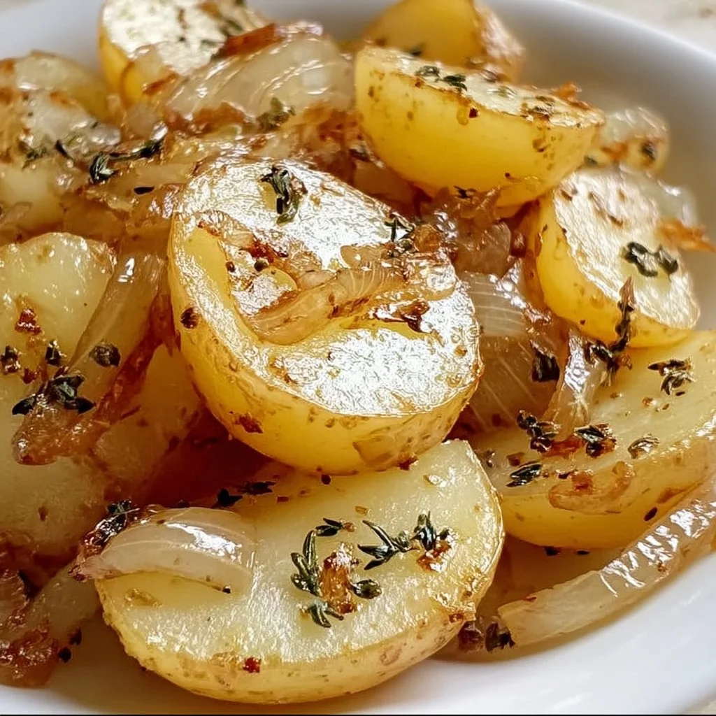 Savory slow cooker Lipton onion potatoes in a delicious dish