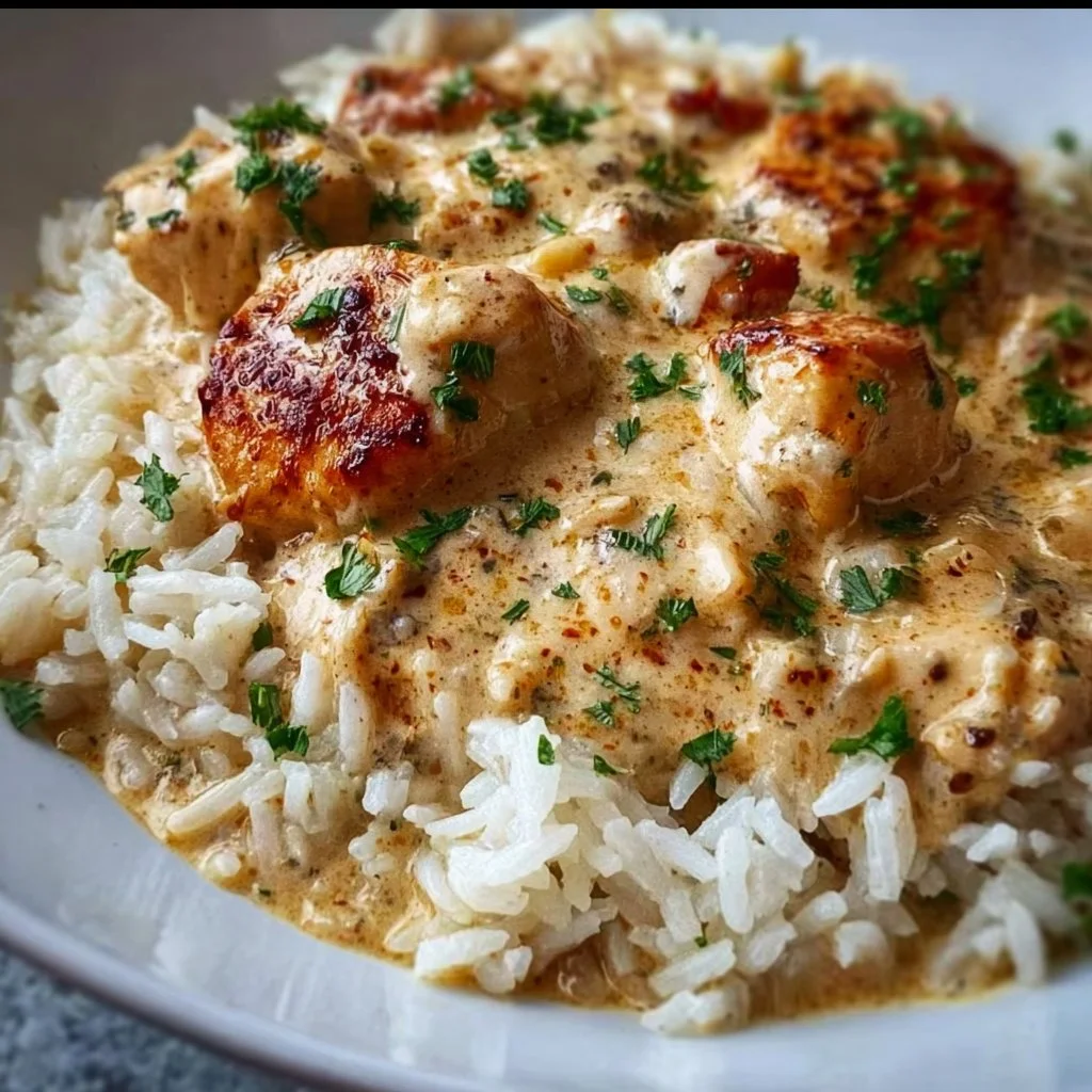Smothered Chicken and Rice