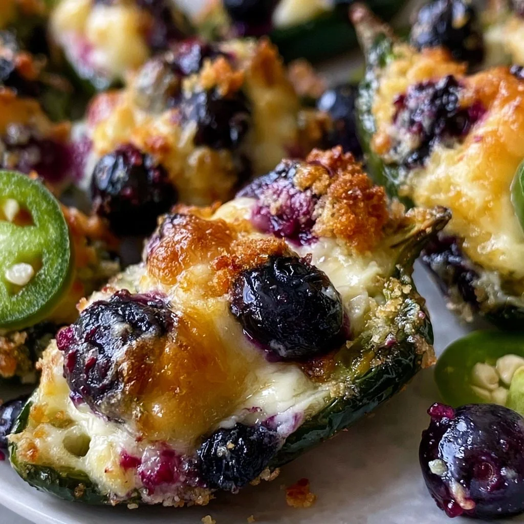 Blueberry Brie Jalapeño Poppers