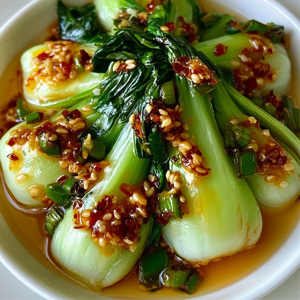 Bok Choy with Ginger Chili Sauce: A Quick, Zesty Delight