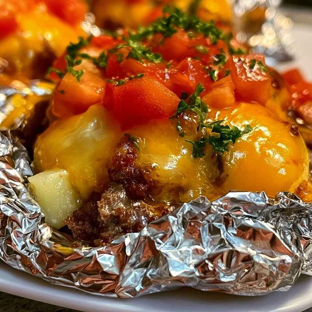 Cheeseburger Foil Packets