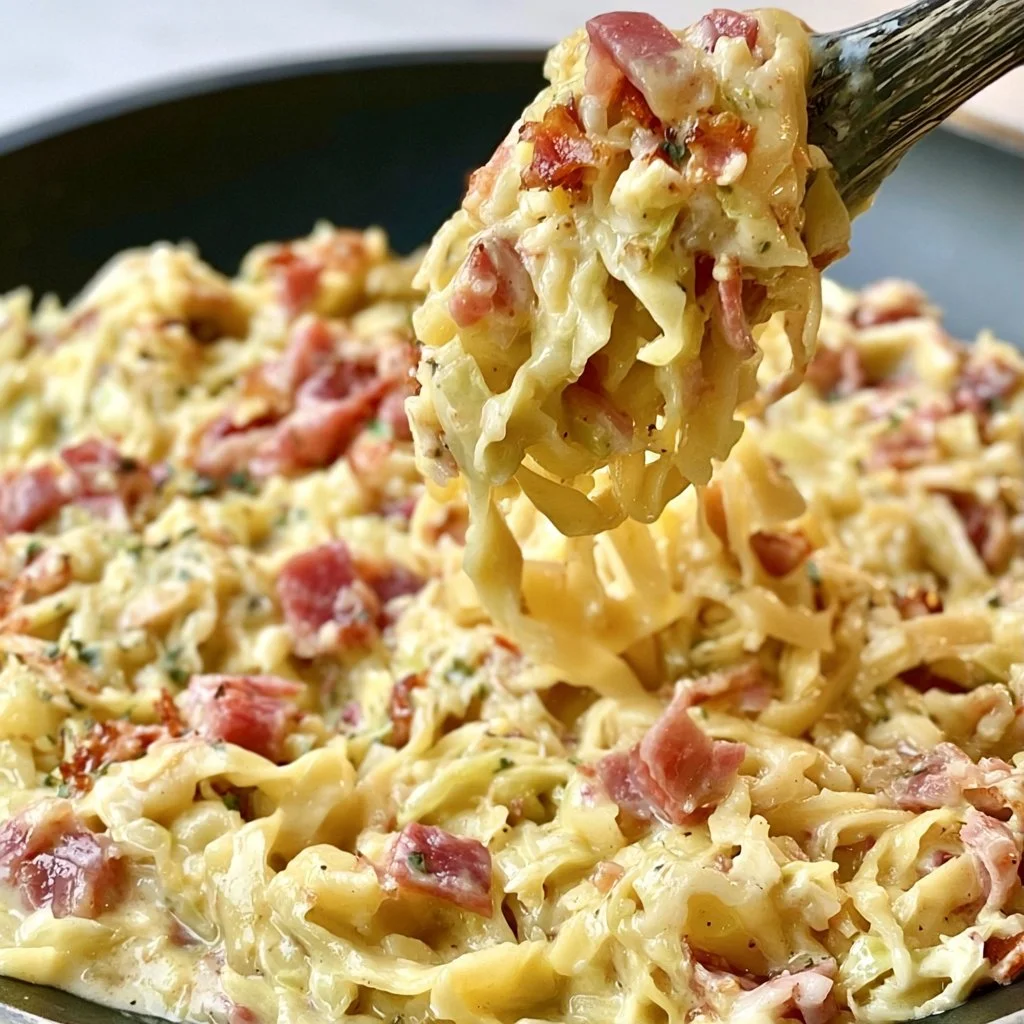 Creamy Cabbage Carbonara