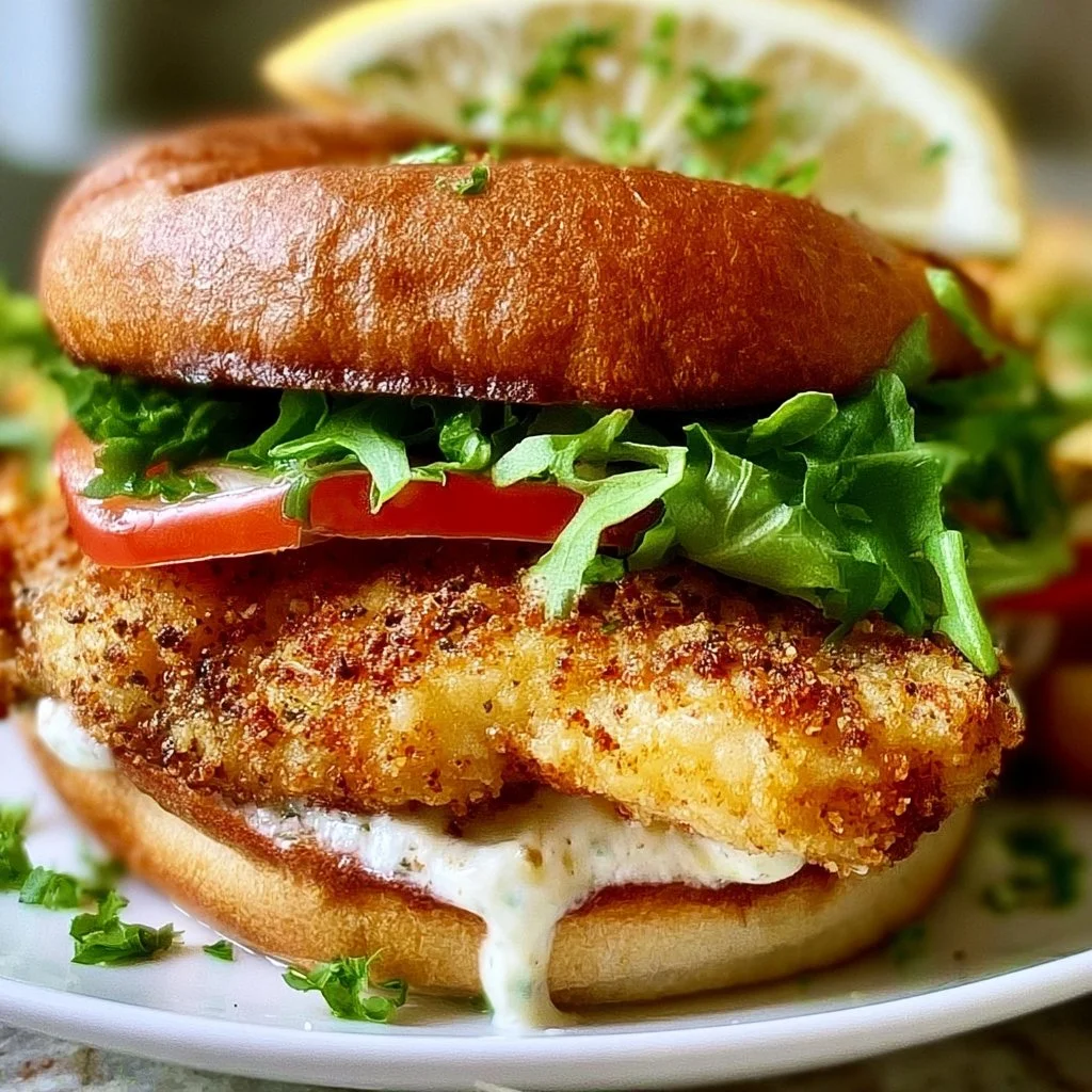 Crispy Lemon Pepper Chicken Sandwich