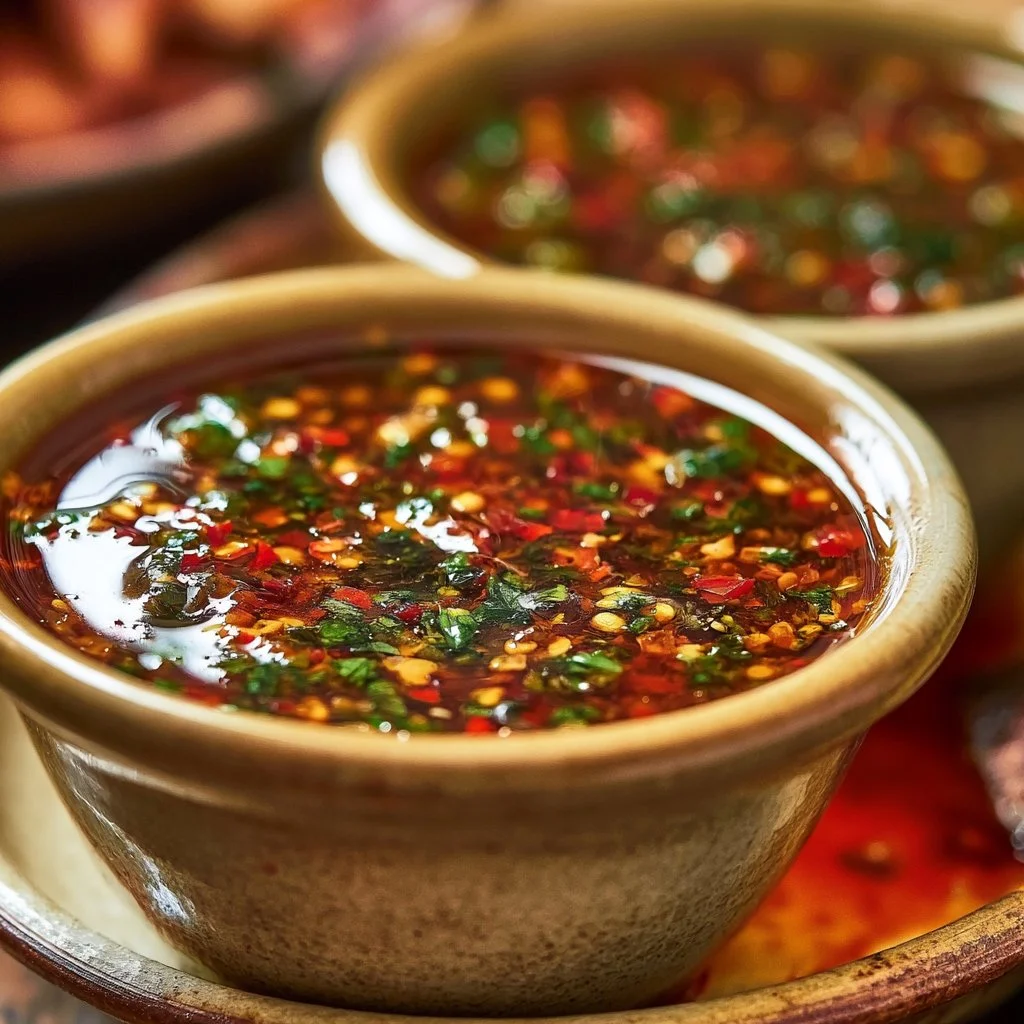 Crying Tiger Sauce bottle with Thai herbs, perfect for dipping and marinades