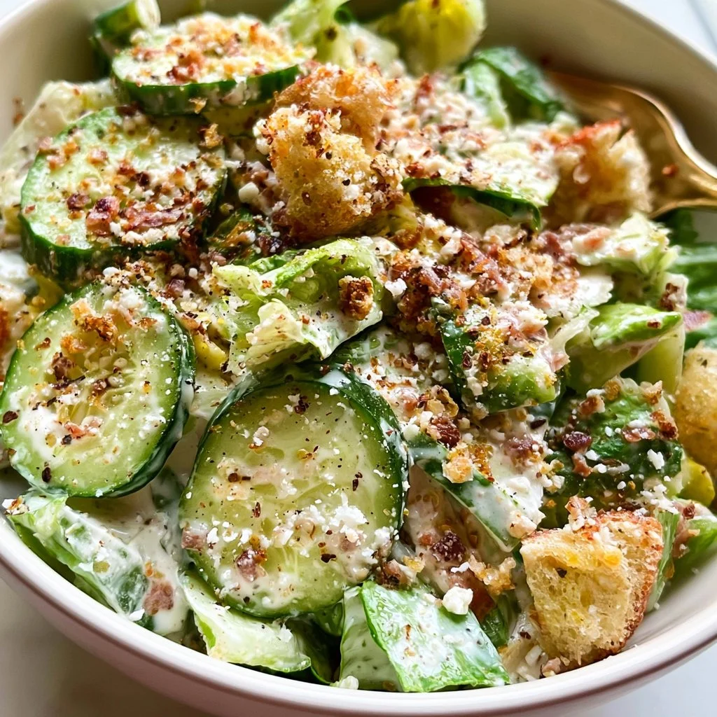 Cucumber Caesar Salad
