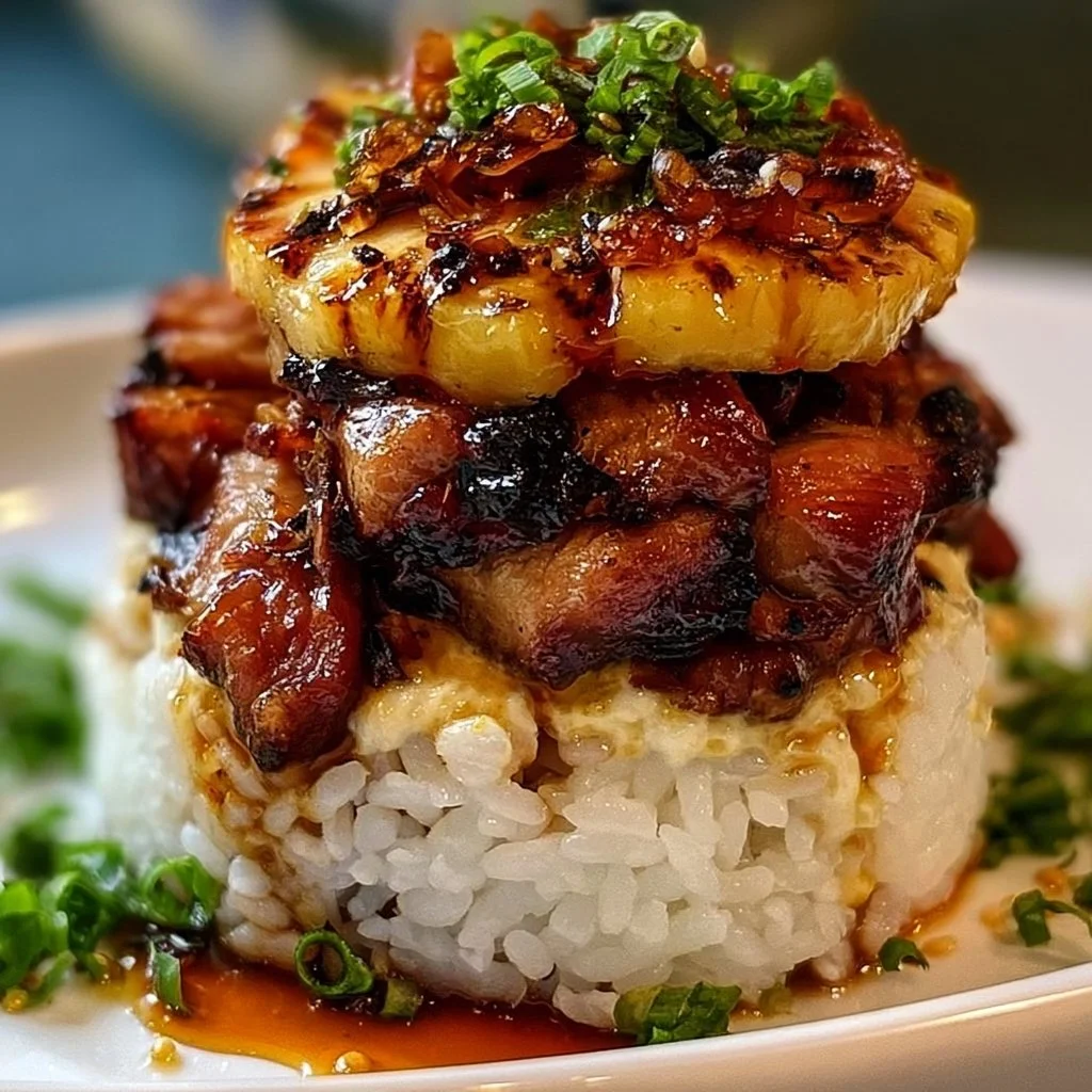 Hawaiian Turn Turn Chicken Stack