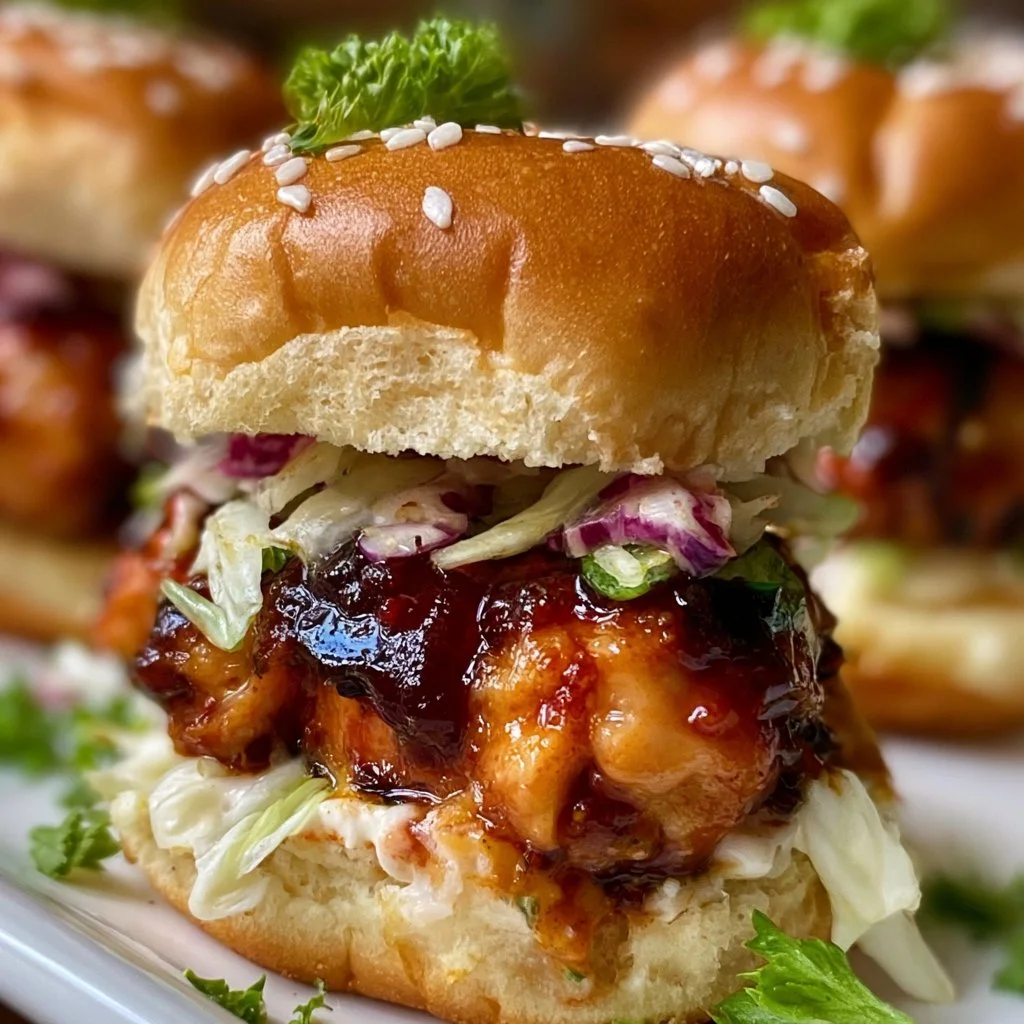 Honey Chipotle Garlic Chicken Sliders