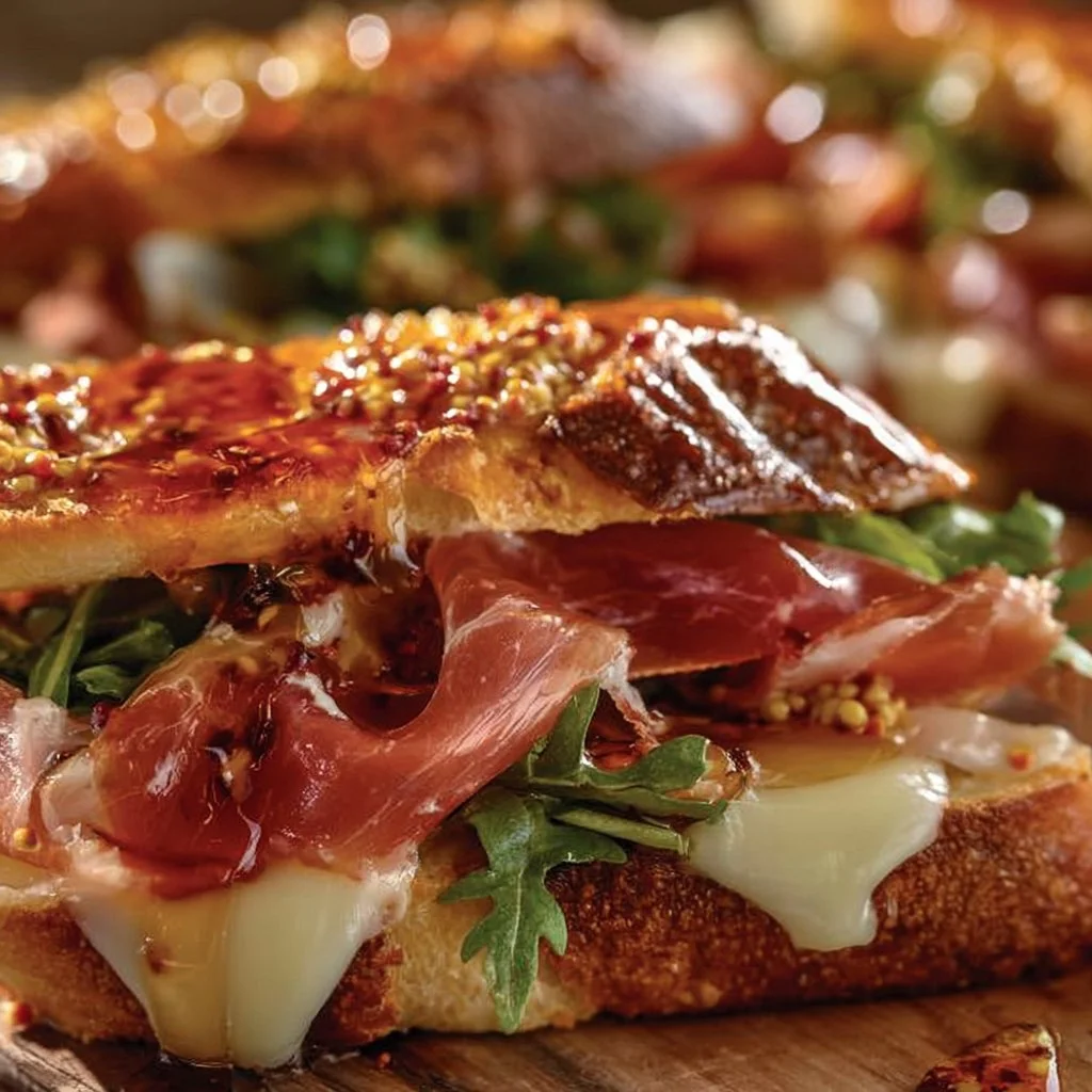 Perfect Prosciutto and Honey Brie Picnic Baguette Sandwich