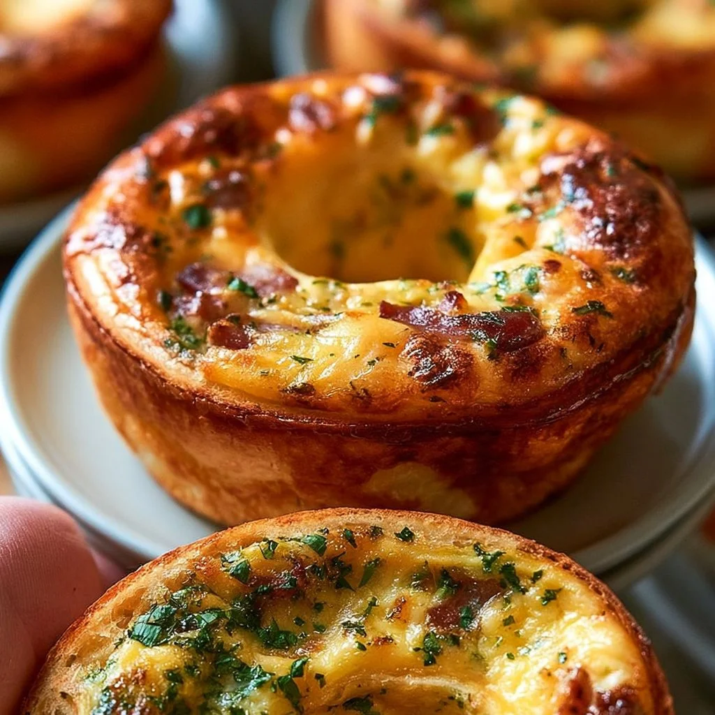 Quiche Stuffed Bagels