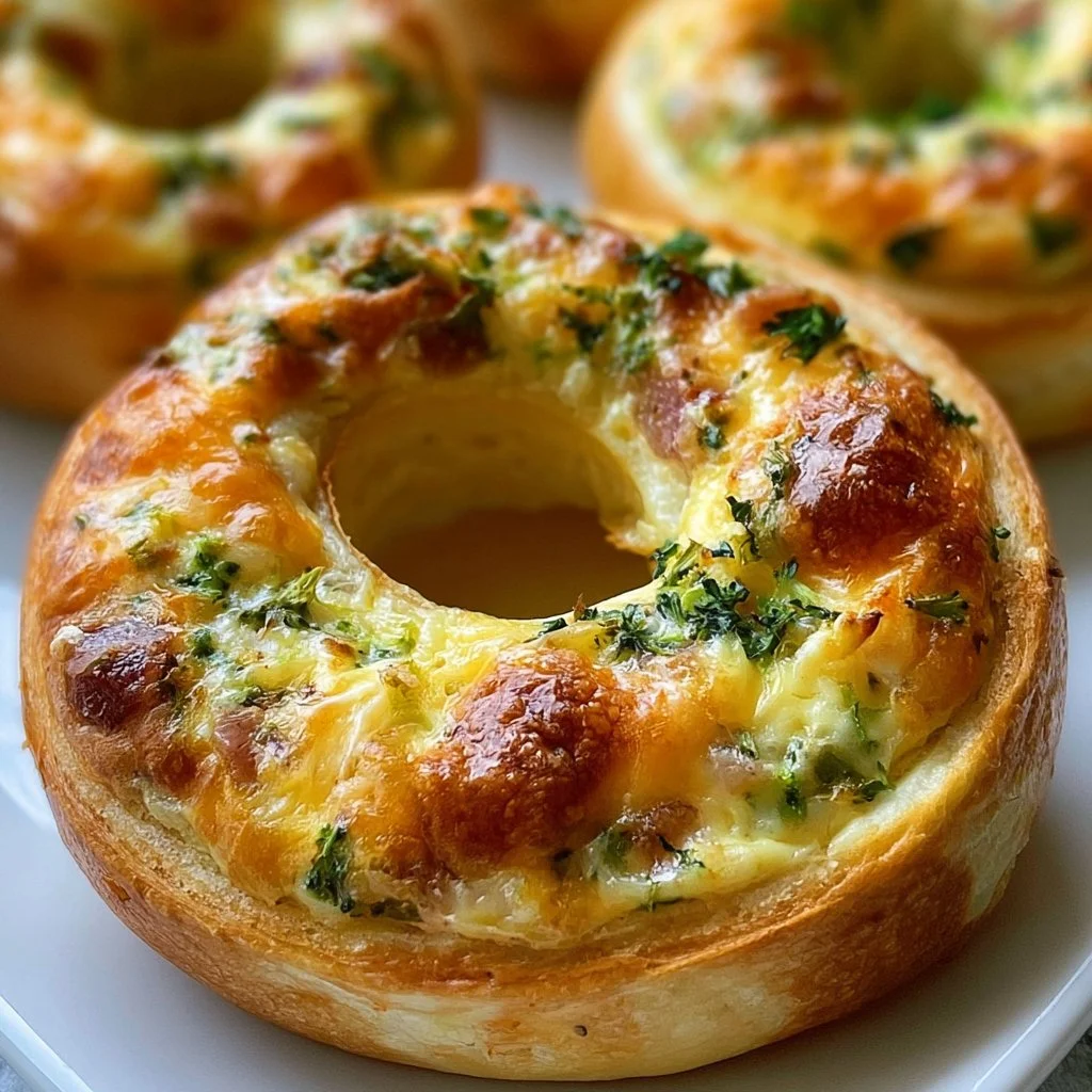 Quiche Stuffed Bagels