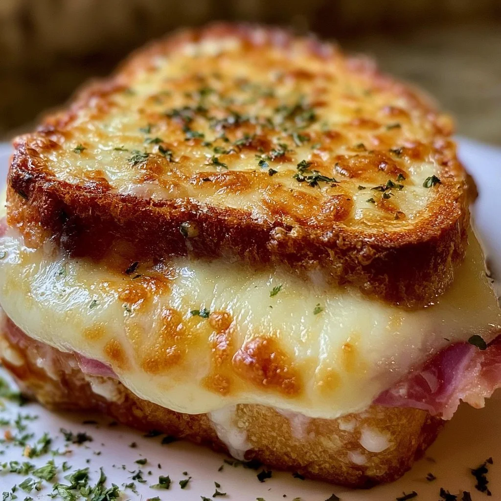 Savory Croque Monsieur Recipe Easy Homemade French Ham & Cheese Sandwich