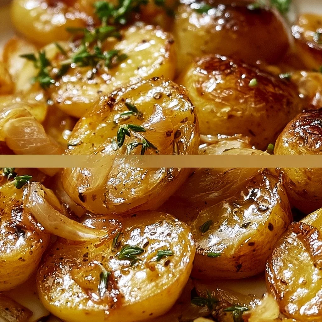 Savory slow cooker potatoes with Lipton onion soup mix