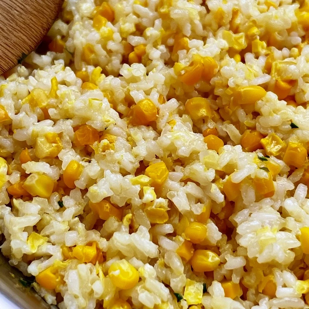 Sweet Corn and Buttery Rice