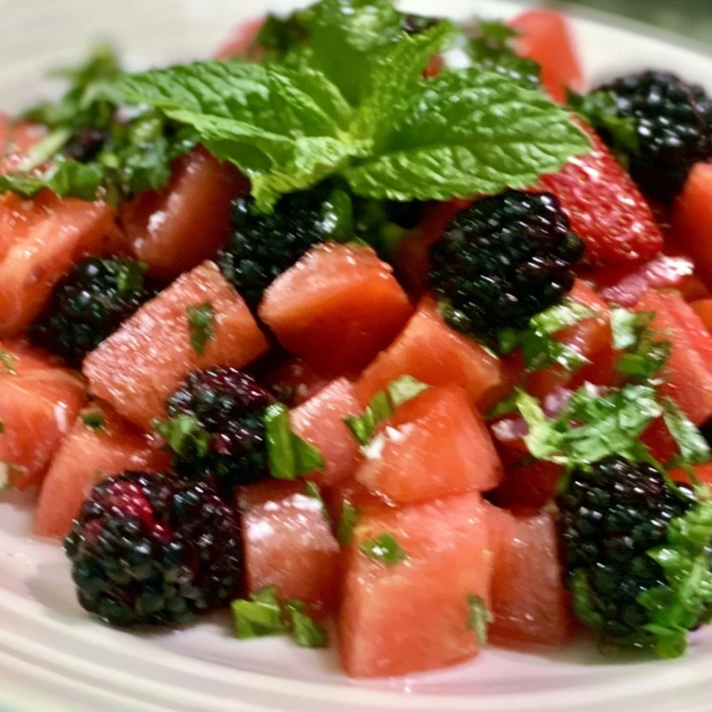 Watermelon Blackberry Salad