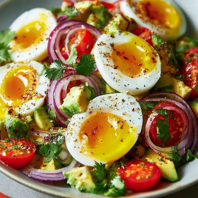 Healthy workout Egg Avocado Salad with protein-rich eggs and creamy avocado